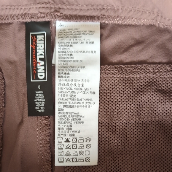 Kirkland Signature Ladies' Ankle Length Travel Pant, 6M Burgundy - Picture 3 of 10